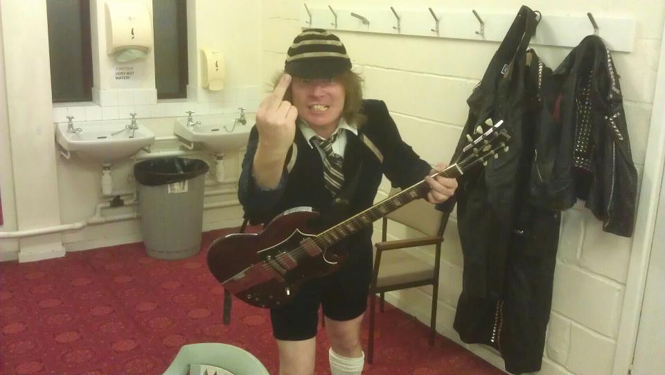Anus Old Angus Young ADHD ACDC Tribute Band