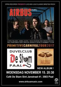 Airbus at Cafe De Stam, Paal, Belgium gig poster