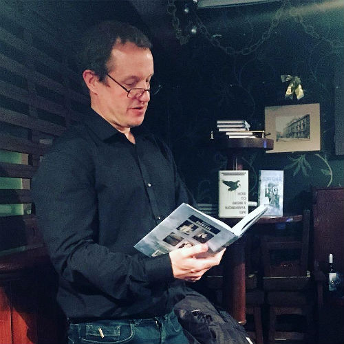 Christopher Fielden reading at InkTears book launch