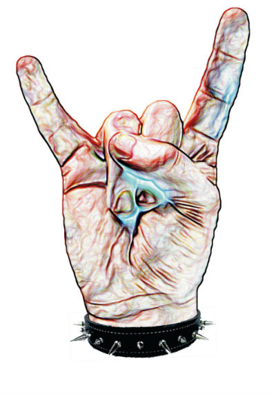 metal hand, metal horns, devil hand sign, sign of the horns