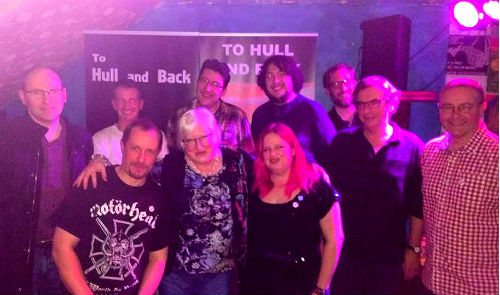 To Hull & Back - authors at the book launch party