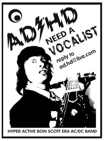 AD/HD vocalist advert
