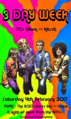 3 Day Week 70s Band Poster