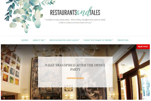 Blog Restaurants and Tales