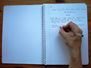 short story writing pen on paper