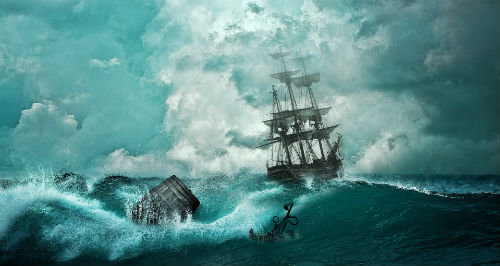 Galleon at Sea