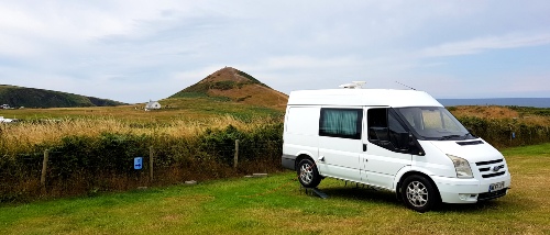 Mobile Writing Office at Mwnt in Ceredigion, Wales
