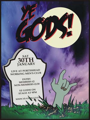 Ye Gods Zombie Grave Poster