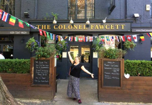 Mel Ciavucco, outside The Colonel Fawcett